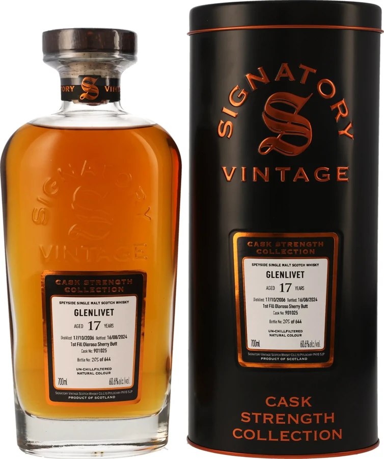 Glenlivet 2006 SV Cask Strength Collection 60.6% 700ml