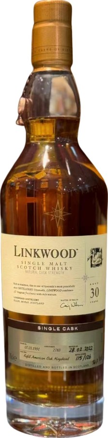 Linkwood 1991 Single Cask 56.3% 700ml