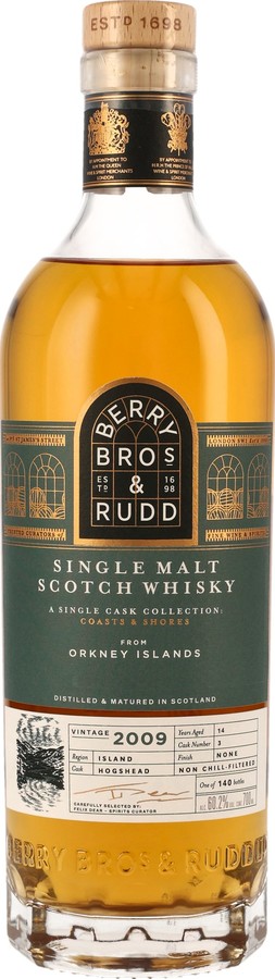 Orkney Islands 2009 BR A Single Cask Collection: Coasts & Shores 60.2% 700ml