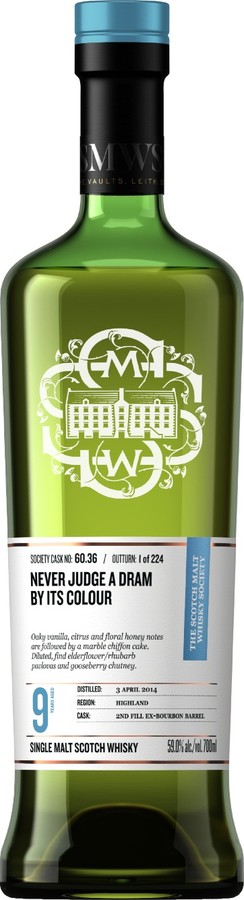 Aberfeldy 2014 SMWS 60.36 Never judge A dram by its colour 59% 700ml