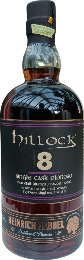 Hillock 8yo German Single Malt Whisky 60.6% 700ml