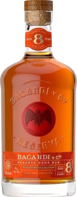 Bacardi Reserva Ocho Sevillian Orange 8yo 45% 700ml