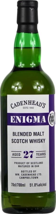 Blended Malt Scotch Whisky 1997 CA Enigma 51.8% 700ml