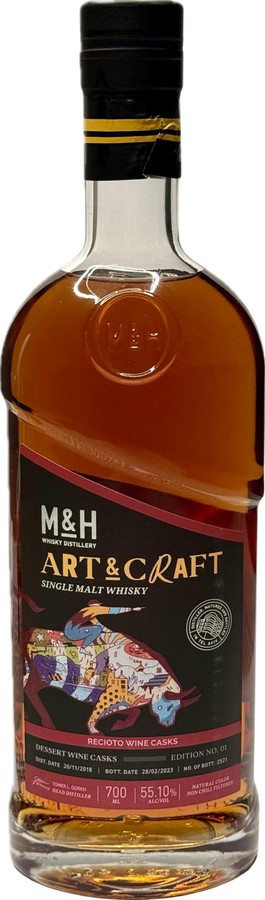 M&H 2018 Art & Craft Dessert Wine Casks Edition No. 01 55.1% 700ml