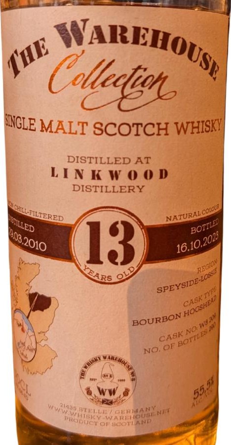 Linkwood 2010 WW8 The Warehouse Collection 55.5% 700ml