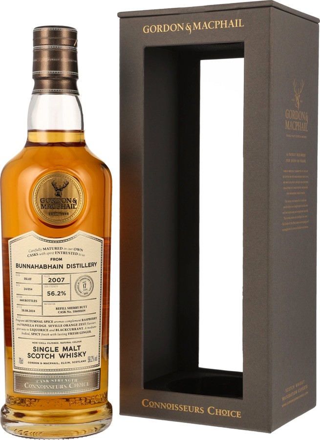 Bunnahabhain 2007 GM Connoisseurs Choice Cask Strength 56.2% 700ml