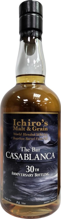 Ichiro's Malt & Grain Chichibu World Blended Whisky The Bar Casablanca 30th Anniversary 61% 700ml