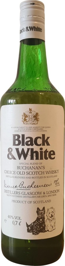 Black & White Special Blend of Buchanan's Choice Old Scotch Whisky 40% 700ml