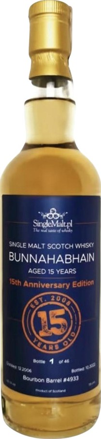 Bunnahabian 2006 SM.pl Anniversary Bottling 53.1% 700ml