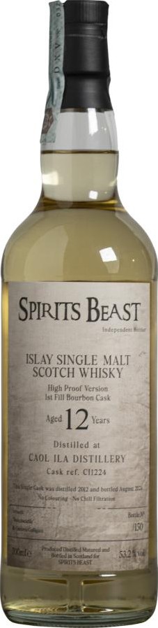 Caol Ila 2012 UD Spirits Beast 53.2% 700ml