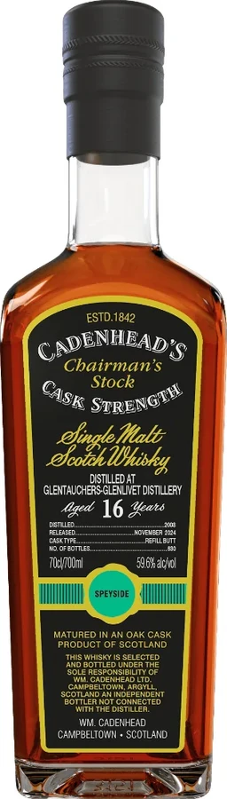 Glentauchers 2008 CA Chairman's Stock 59.6% 700ml