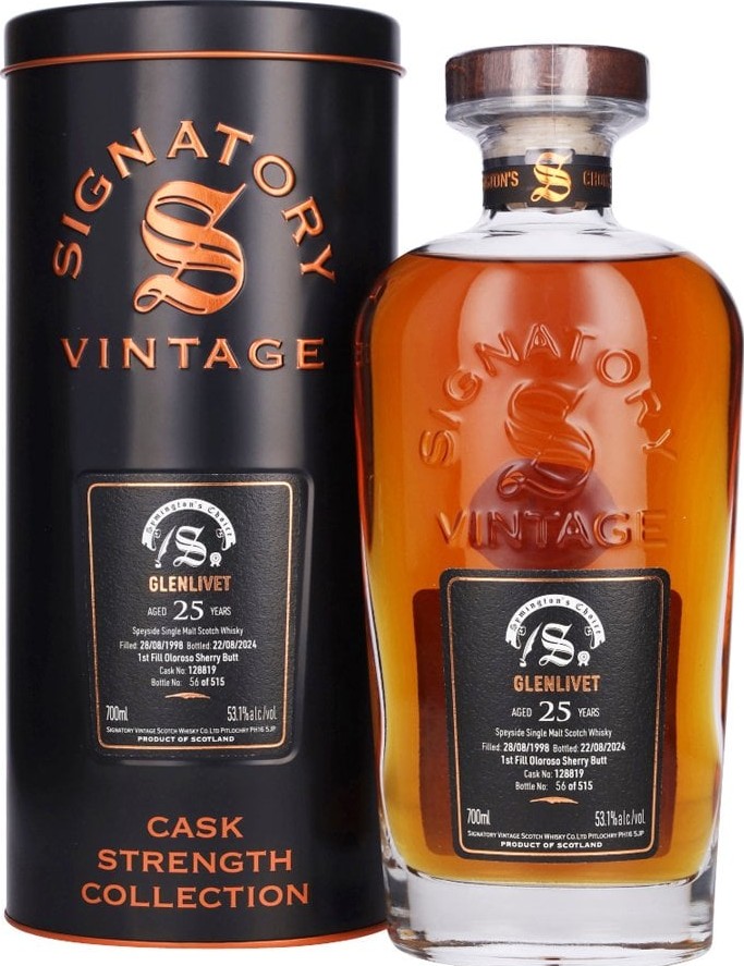 Glenlivet 1998 SV Cask Strength Collection Symington's Choice 53.1% 700ml