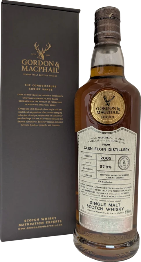 Glen Elgin 2005 GM Connoisseurs Choice Cask Strength U.K. Exclusive 57.8% 700ml