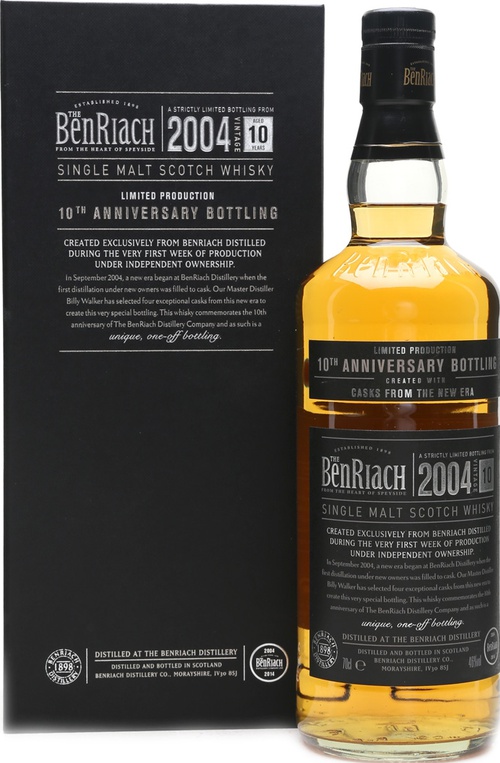 BenRiach 2004 10th Anniversary Bottling Bourbon Barrels 7257 7260 46% 700ml