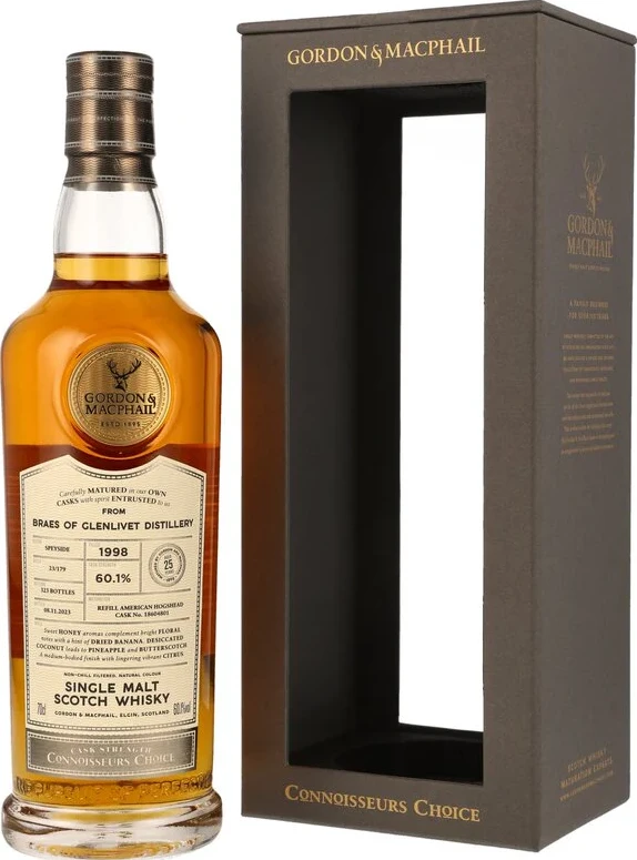 Braes of Glenlivet 1998 GM Connoisseurs Choice Cask Strength 60.1% 700ml