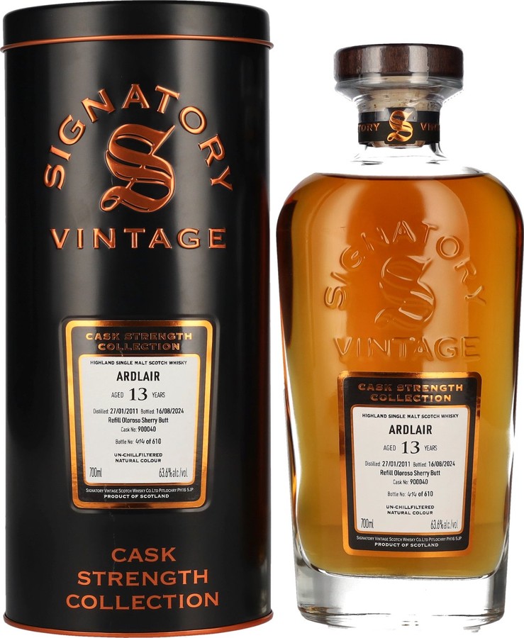 Ardlair 2011 SV Cask Strength Collection 63.6% 700ml