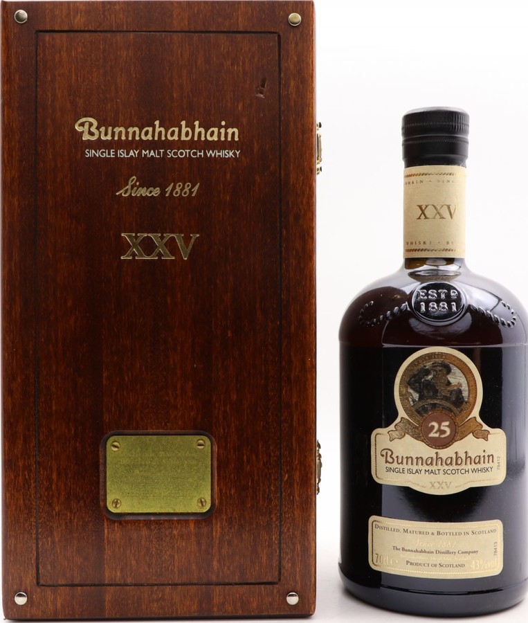 Bunnahabhain Xxv 43% 700ml