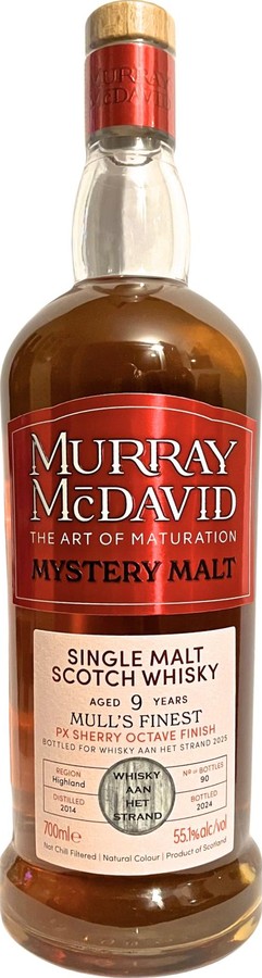 Mull's Finest 2014 MM Mystery Malt Limited Release Whisky aan het Strand 2025 55.1% 700ml