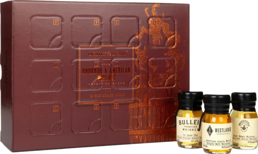 Drinks by the Dram 12 Day Bourbon & American Whisky Advent Calendar Edition 2024