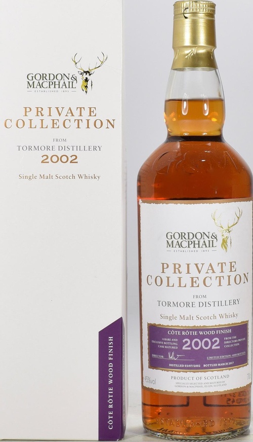 Tormore 2002 GM Private Collection 45% 700ml