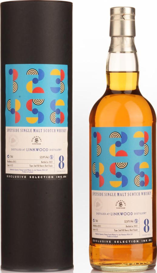 Linkwood 2013 SV Ink #4 Collection 2nd Fill Sherry Butt Finish Le Comptoir Irlandais 52% 700ml