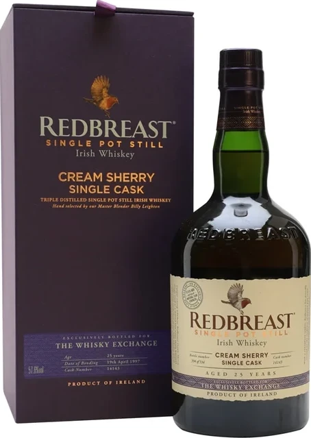 Redbreast 1997 Cream Sherry Single Cask The Whisky Exchange 57.6% 700ml