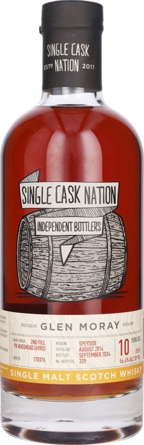 Glen Moray 2014 JWC Single Cask Nation 56.4% 700ml