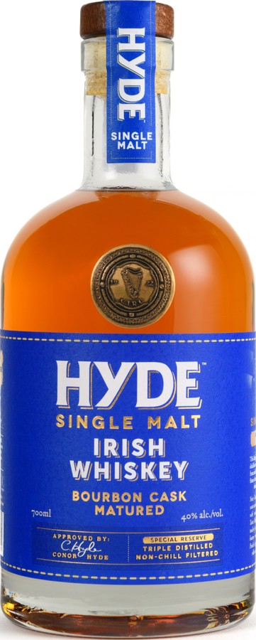 Hyde Single Malt Bourbon Cask Matured 40% 700ml