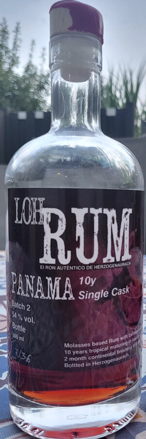 LohRum 2012 Panama Batch 2 Red Wine Finish 10yo 54% 500ml