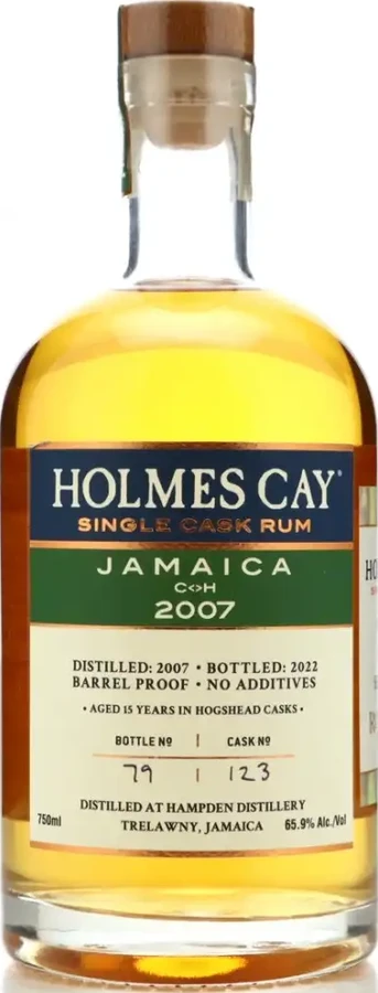 Holmes Cay 2007 Hampden C<>H Jamaica Single Cask 15yo 65.9% 750ml