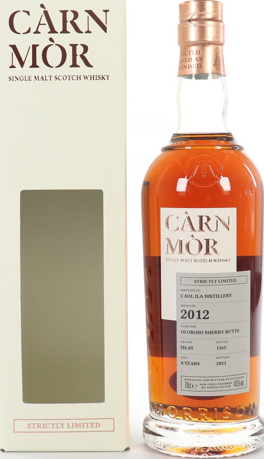 Caol Ila 2012 MSWD Carn Mor Strictly Limited Oloroso Sherry Butts 47.5% 700ml