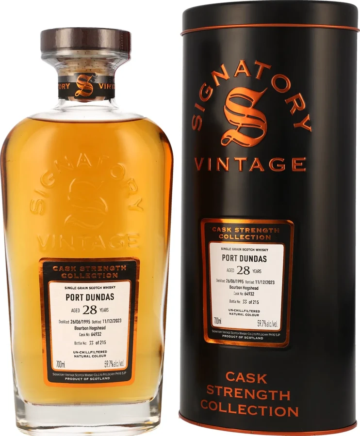 Port Dundas 1995 SV Cask Strength Collection 59.7% 700ml