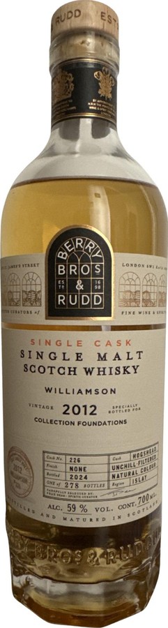 Williamson 2012 BR Single Cask LMDW 59% 700ml