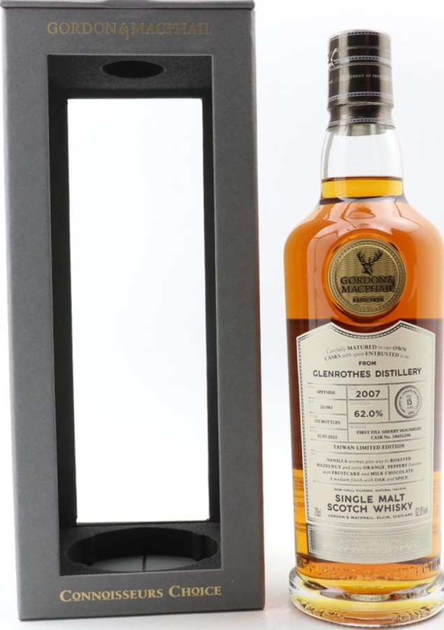 Glenrothes 2007 GM Connoisseurs Choice 62% 700ml