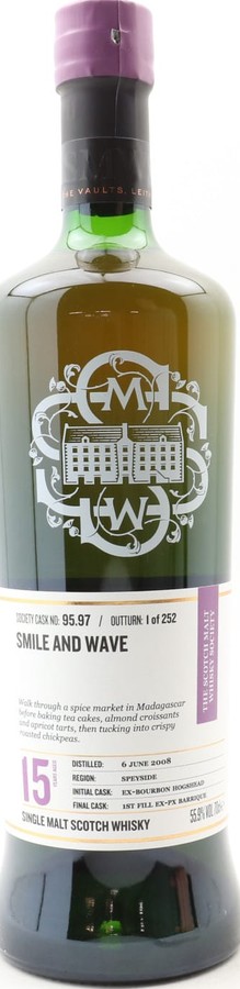 Auchroisk 2008 SMWS 95.97 Smile and wave 55.9% 700ml