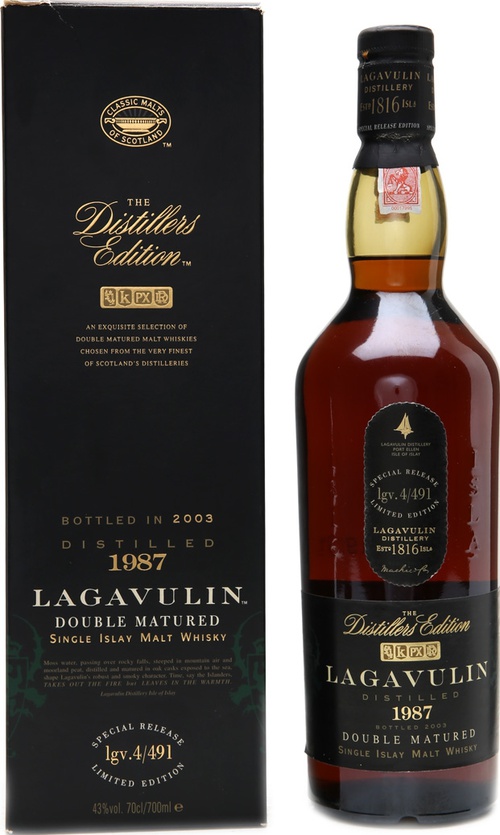 Lagavulin 1987 The Distillers Edition 43% 700ml