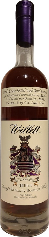 Willett 14yo Family Estate Bottled Single Barrel Bourbon 60% 750ml