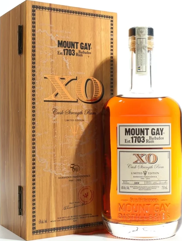 Mount Gay XO 2016 50th Anniversary Barbados Independence 63% 750ml