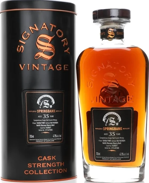 Springbank 1989 SV Cask Strength Collection Symington's Choice 47.8% 700ml