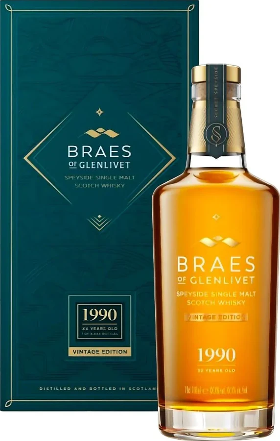 Braes of Glenlivet 1990 Secret Speyside Vintage Edition 46.8% 700ml