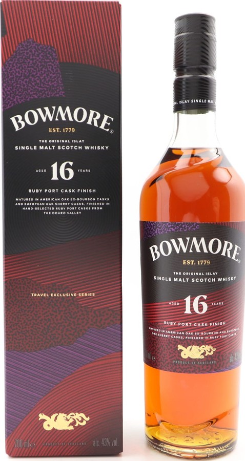 Bowmore 16yo Cask Finish Travel Retail Exclusive 43% 700ml