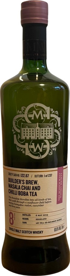 Croftengea 2015 SMWS 122.67 Builders brew masala chai and chilli boba tea 60.8% 700ml