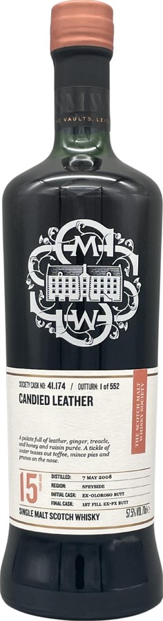 Dailuaine 2008 SMWS 41.174 Candied leather 57.5% 700ml