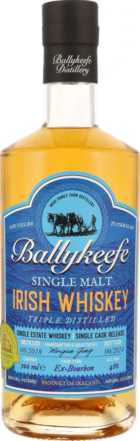 Ballykeefe Distillery 2018 Single Cask Release 46% 700ml