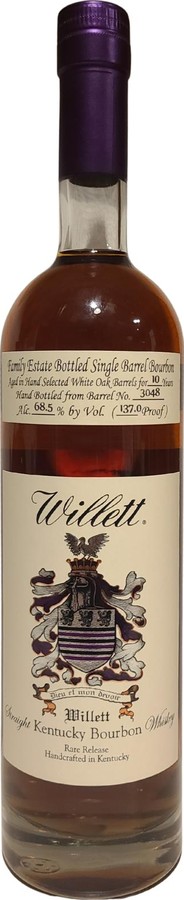 Willett Family Estate Bottled Single Barrel Bourbon Kentucky Bourbon Lions Share 68.5% 750ml