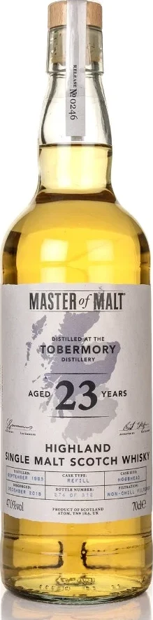 Tobermory 1995 MoM Master of Malt Collection 47% 700ml