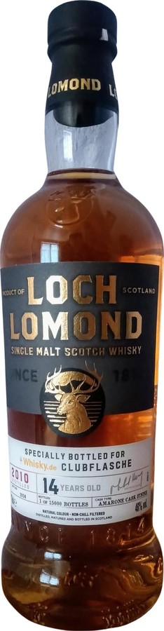 Loch Lomond 2010 Specially Bottled Whisky.de Clubflasche 46% 700ml