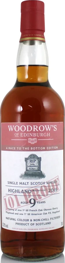 Highland 2015 WroE Motherlover A Race To The Bottom 57.7% 700ml