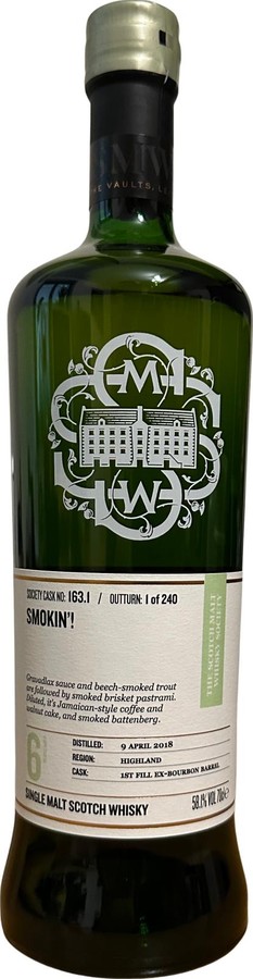 The Hearach 2018 SMWS 163.1 Smokin 58.1% 700ml