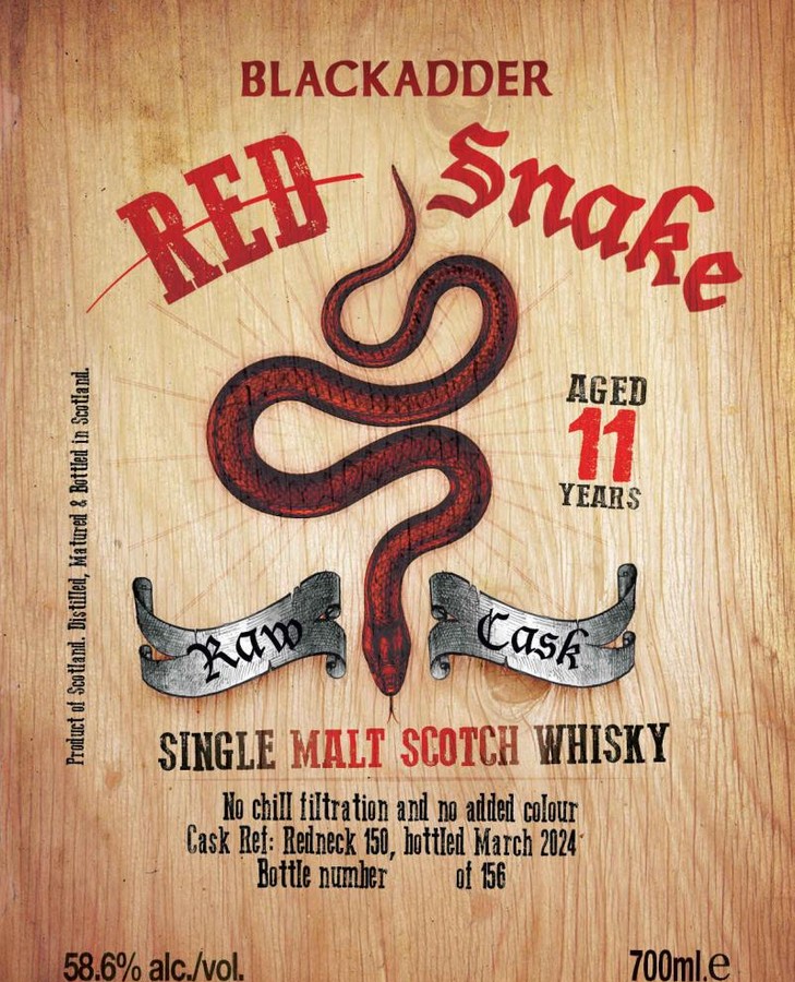 Red Snake 11yo BA Raw Cask 58.6% 700ml